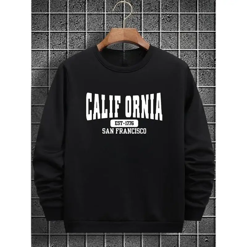 

Men's California San Francisco Sweatshirt | Vintage Collegiate City Theme Crewneck Pullover | USA Travel Jumper Top