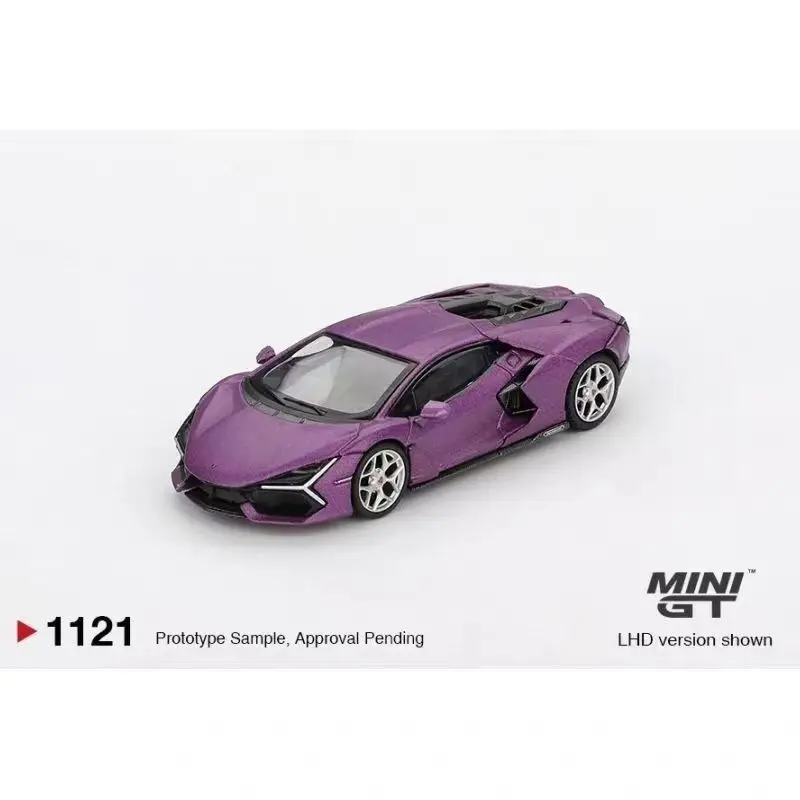 

MINI GT 1:64 Lamborghini Revuelto Viola 30th Matte Alloy Die Cast Car Model Collection Ornament