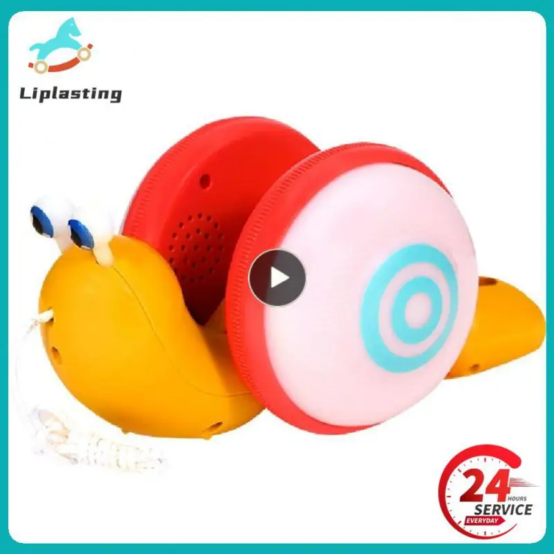 Dragging Snail Toy For 3-6 Years Old Creative Lighting Funny Cute Interest Training Educational Toy Pull String Snail Plastic