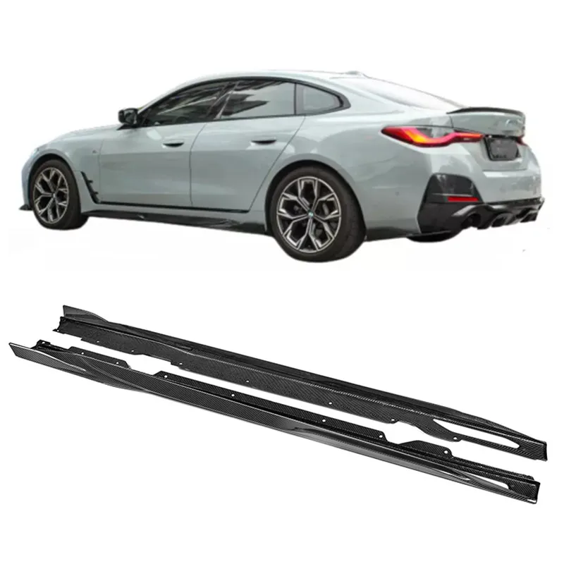 

STLF100% Dry Carbon Fiber X Style Side Skirts for BMWs 4 Series G26 Side Skirts for BMWs 2021+ 4D Sedan Good Fitment Side Skirt