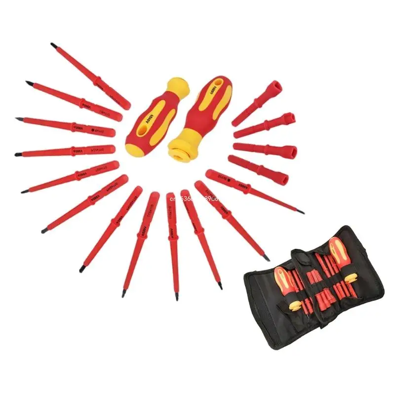 

Multiple Specification Screwdriver Set Insulated Grip for Household Maintenance