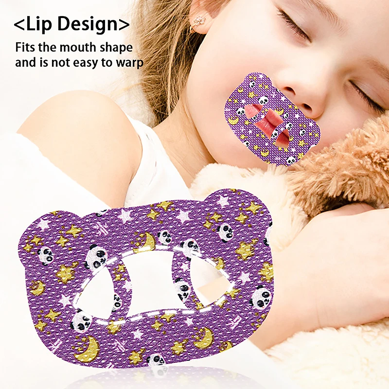 30Pcs/Pack Anti-Snoring Stickers For Children Night Sleep Lip Nose Breathing Improving Patch Mouth Correction Sticker Tapes.+-..