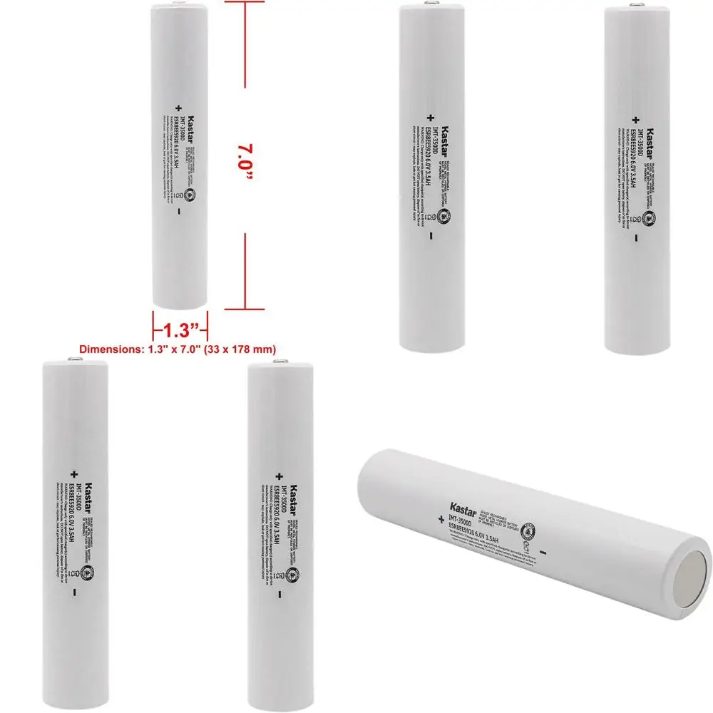 

Комплект из 2 Ni-MH аккумуляторов 6.0V 3.5AH для замены в различных фонарях