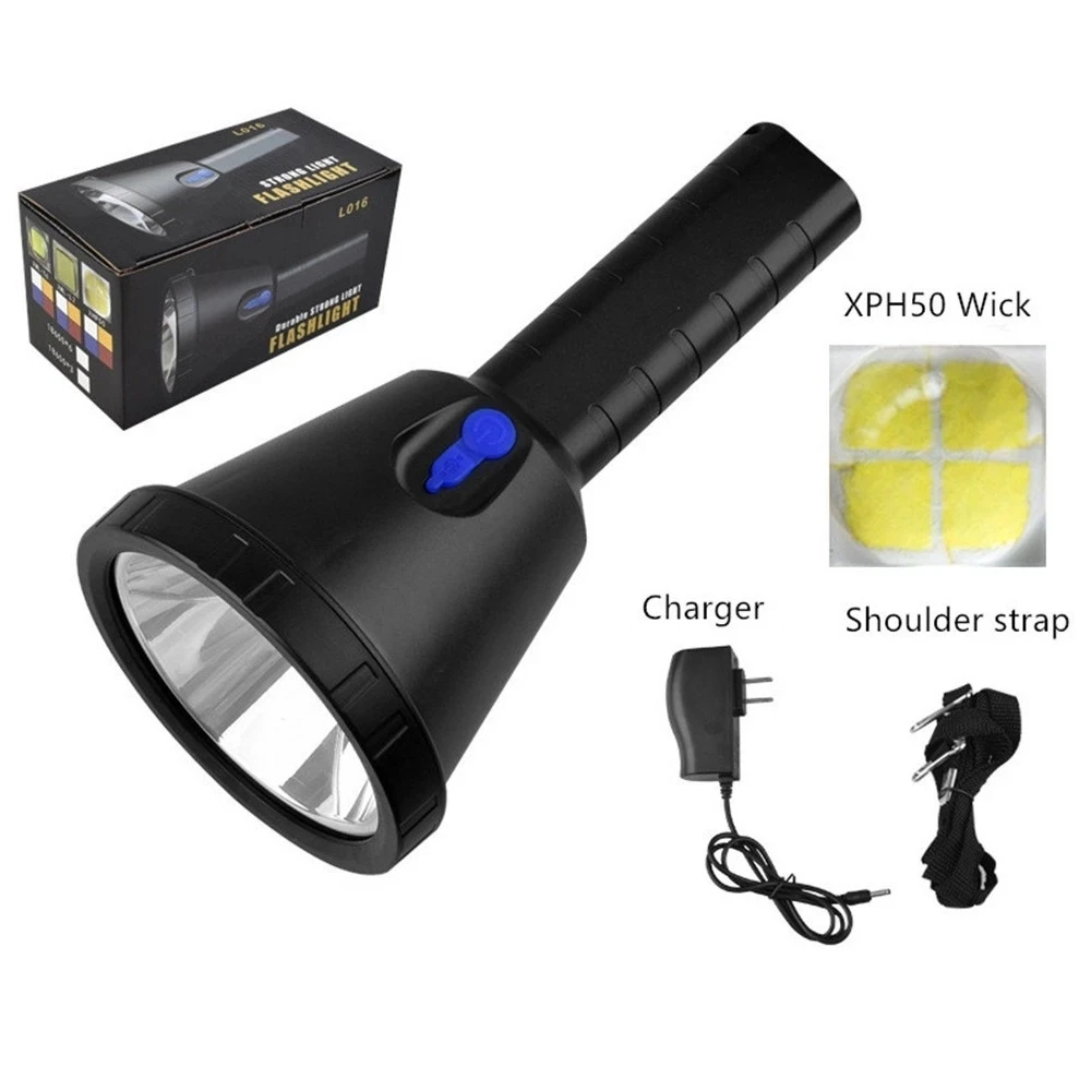 超高輝度-25-ワット長距離-led-ハンドヘルドスポットライト狩猟懐中電灯アルミ反射鏡ポータブルサーチライトスポットビームランプ