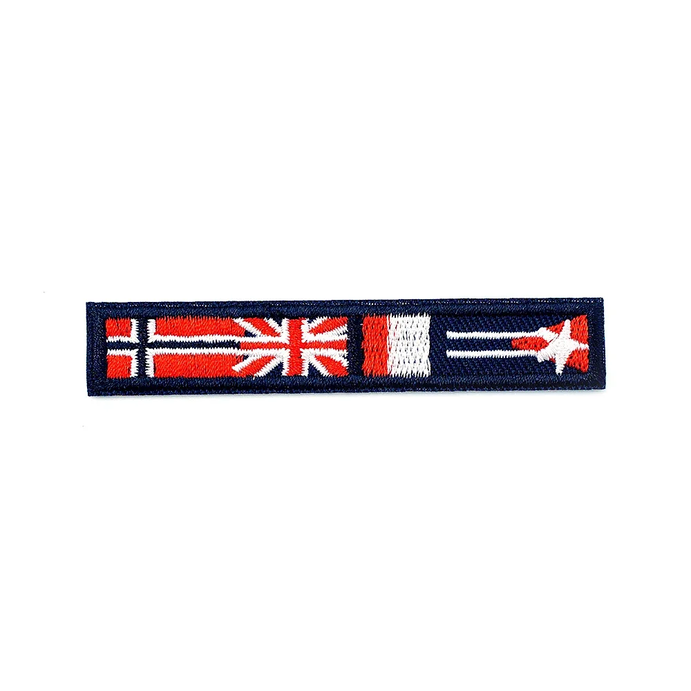 Flag Cloth Patches Embroidered Applique Sewing Label Clothes Stickers Apparel Patch