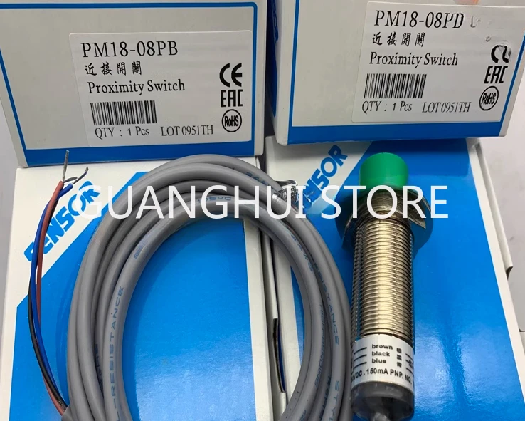 

PM18-08PB PM18-08NB Совершенно новый высококачественный фотоэлектрический датчик переключателя на складе