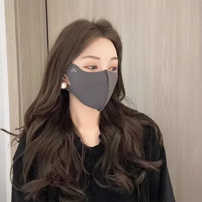 قناع وجه من الحرير الجليدي لركوب الدراجات مضاد للأشعة فوق البنفسجية للحماية من أشعة الشمس للجنسين قابل للتعديل وجيد التهوية، قناع رياضي للجري، قناع وجه