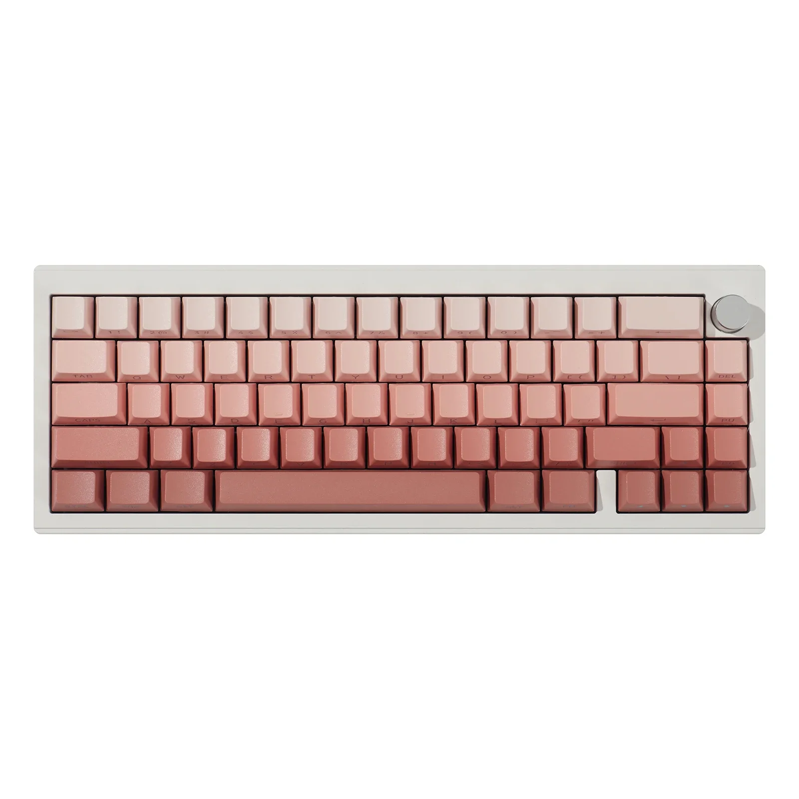 Gradual change side-through keycap 136 key PBT two-color dip dyeing original Wooting and other wireless mechanical keyboard