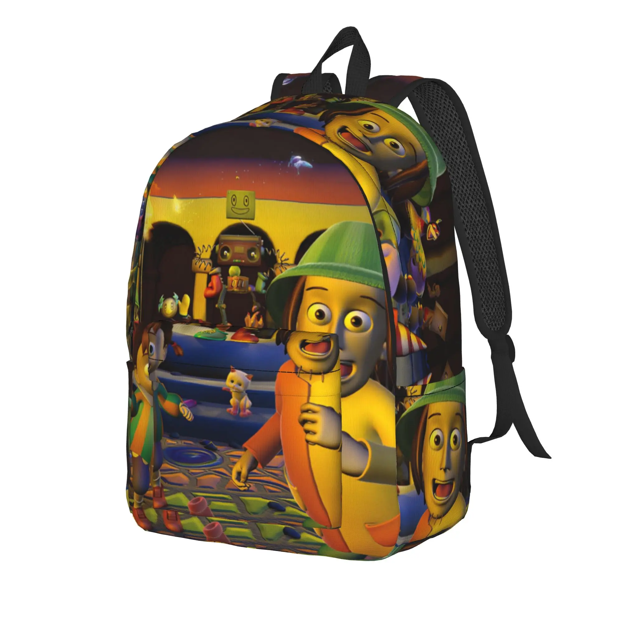 Mr.Stain on Junk Alley Backpack for Men Women Casual Student Hiking Travel Daypack  Laptop Canvas Bags Durable