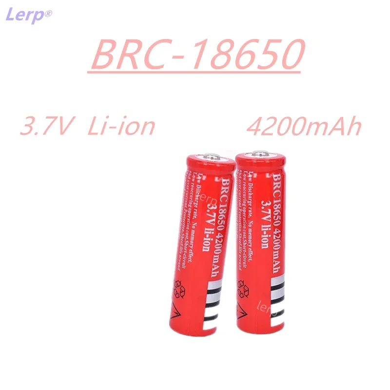 18650 battery 3.7V 4200mAh rechargeable lithium-ion battery used for various electronic products such as LED flashlights