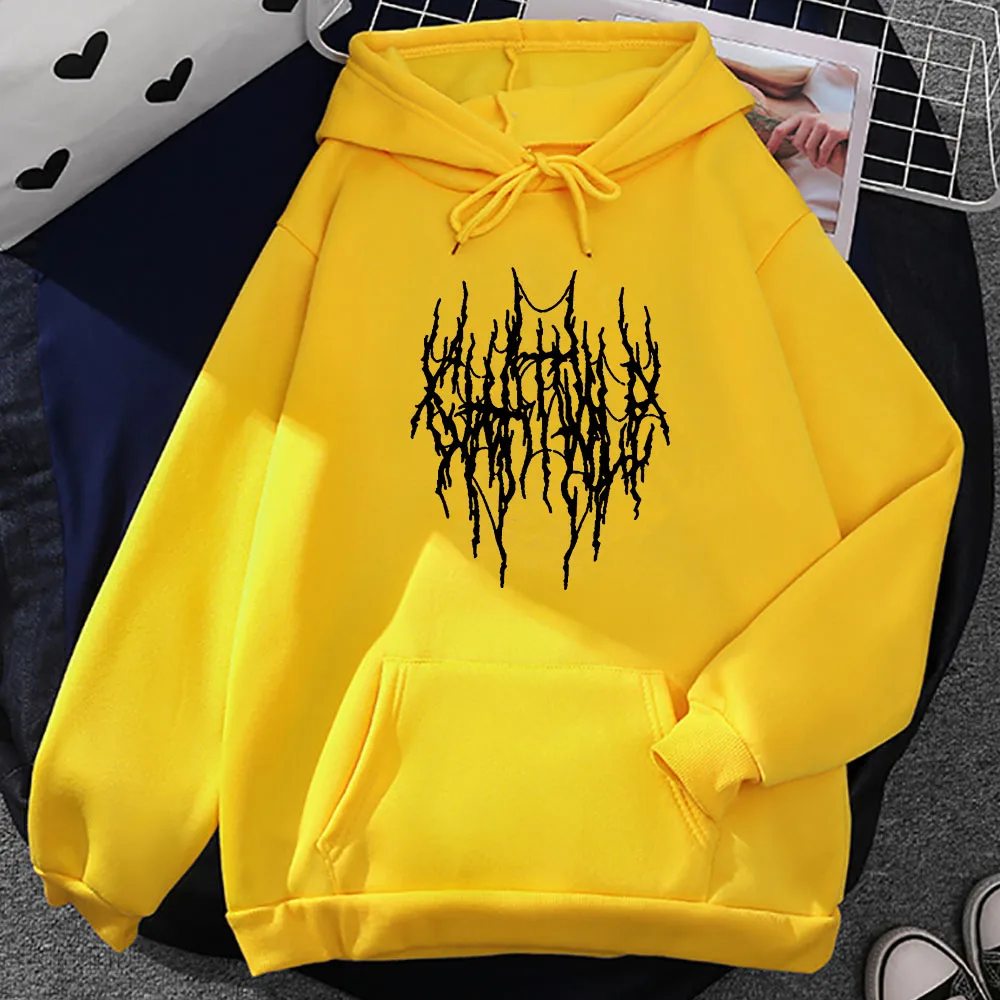 Rock Band Chat Pile Printing Hoodies Hooded Men Women Winter Warm Sweatshirts with Pocket Long Sleeve Casual Male Pullovers Boys