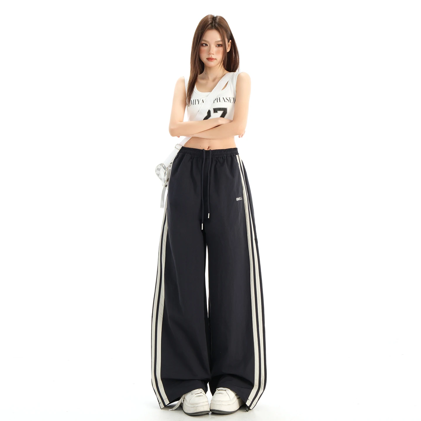 Navy blue extended length