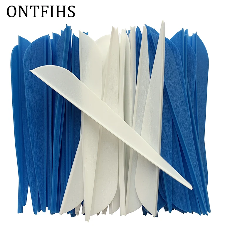 36Pcs/Lot 4 inch Archery DIY Fletching Arrow Vanes TPU Feather Hunting Arrow  Accessories Water Drop Shape