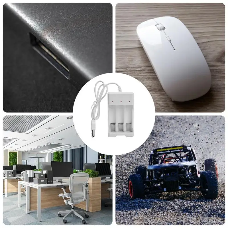 Universal USB charger Output 3 Slot Battery Charger Adapter For AA / AAA Battery Rechargeable Charge Battery Charging Tools