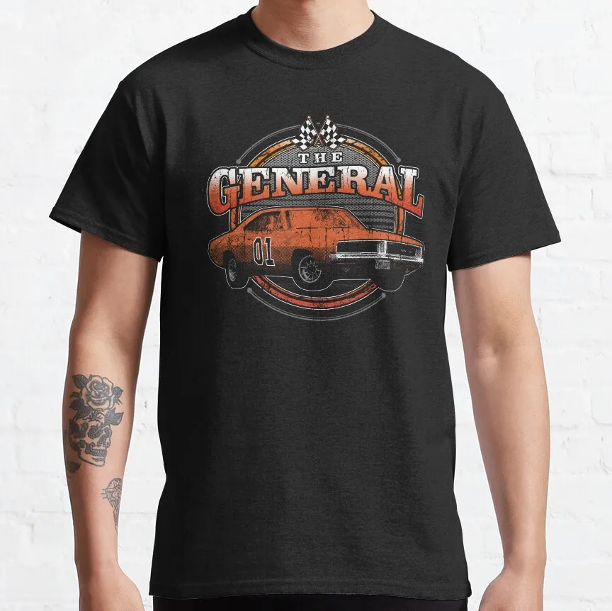 

The General 80s Retro movie Gift t shirt The Dukes Of Hazzard Graphic clothes All size Tops 100% cotton print tee S-6XL