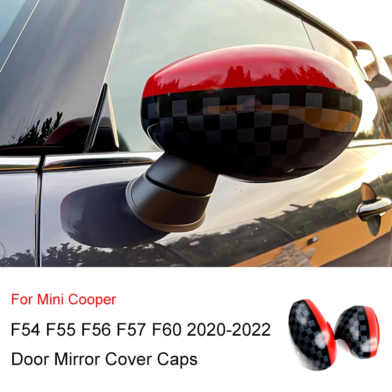 Car Side Door Mirror Covers Stickers For M Coope r S J C W 1 F 54 F 55 F 56 F 57 F60 2020 2021 2022 Auto