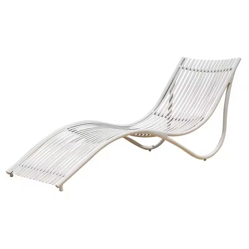 High Quality Outdoor Furniture Garden Sea Beach Rattan Wicker Aluminum Patio Sun Lounge Chair for Hotel