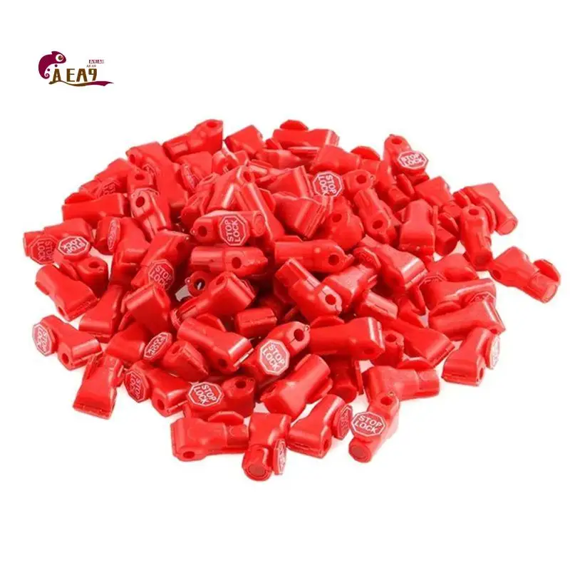 AEA9-100Pcs 6Mm Locks Device Retail Shop Supermarket Peg Hook Stop Lock Pegboard Safety Display Hook Lock
