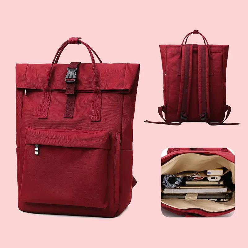 

Schoolbag Female College Student Large Capacity Backpack 2026 New Niche Notebook 14Inch Computer Bag Girls Backpack