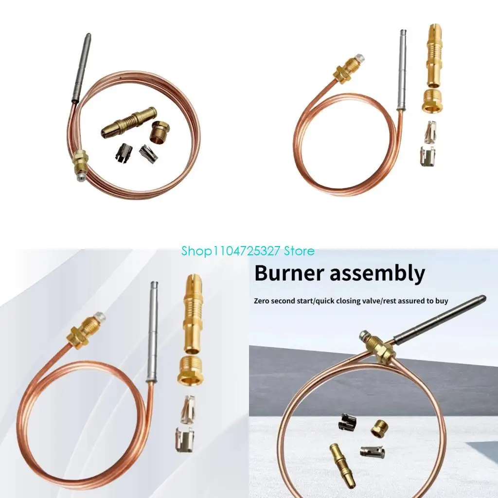 

D8KF 90cm Copper Thermocouple For Gas Heater And Fireplaces With Tin Clamp