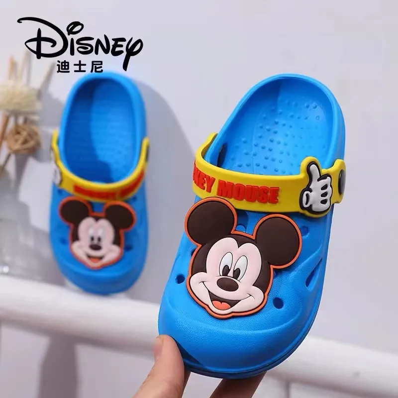 Children Garden Sandals Baby Boy Girl Cartoon Iron Man Mickey Mouse Sandal Summer Slipper Kid Indoor Non-slip Beach Shoes160-200