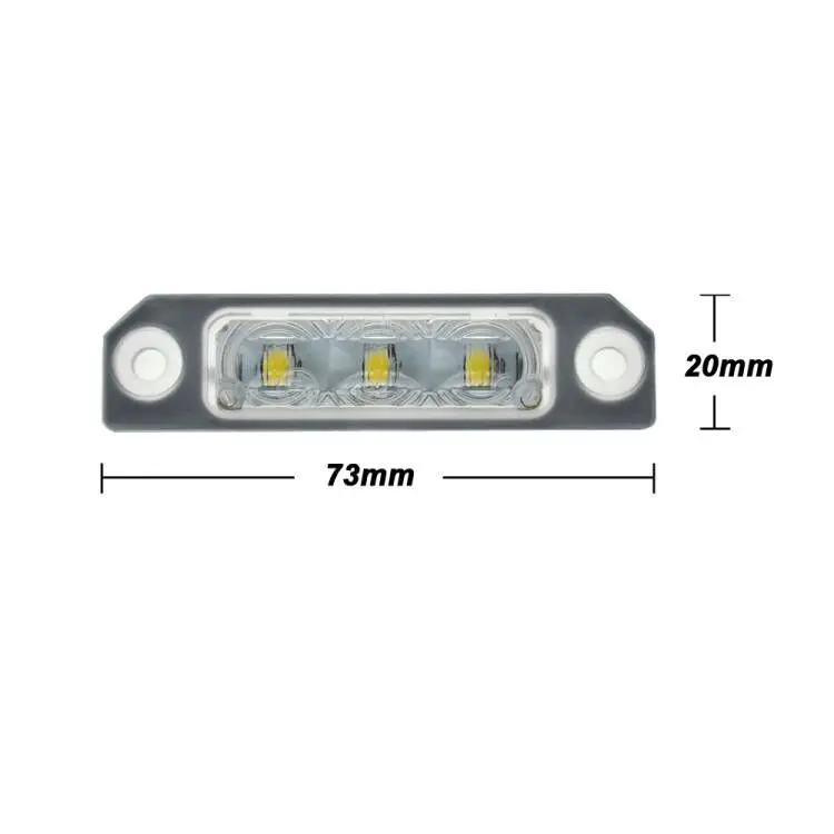 For Ford Mustang Flex Focus Fusion Taurus Car Rear White LED  License Plate Light Number Plate Lamp