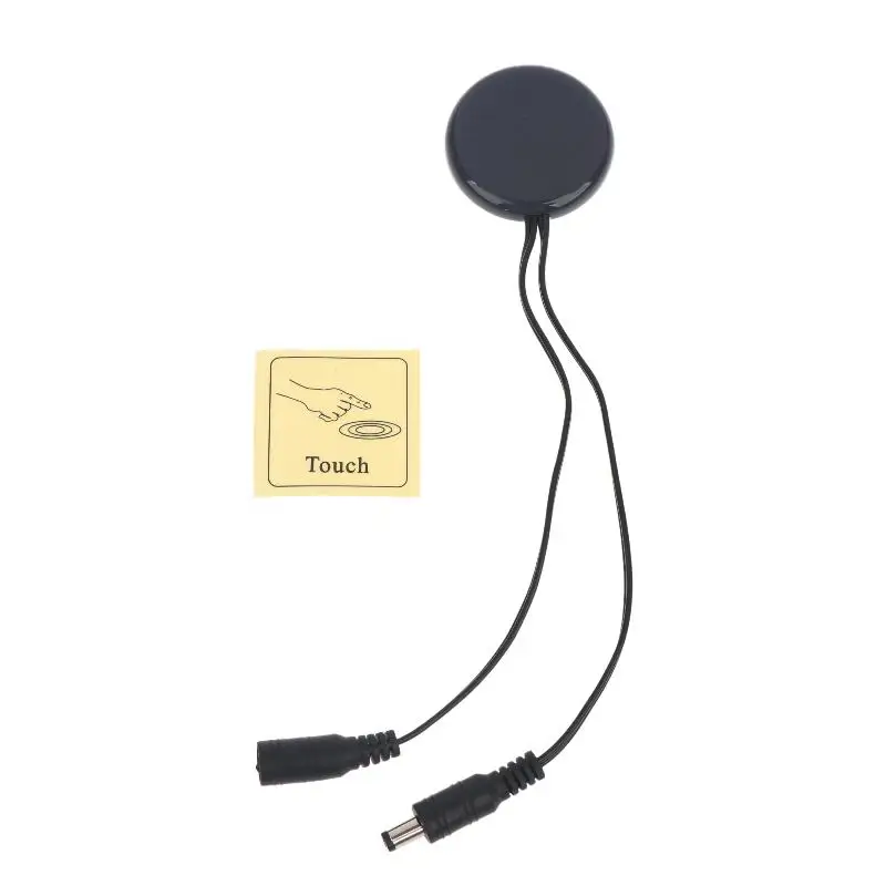 DC Power Touch Sensor Switch Module Self-Adhesive One-Touch Control Trigger Cable for Bedroom Ambient Lighting Setup