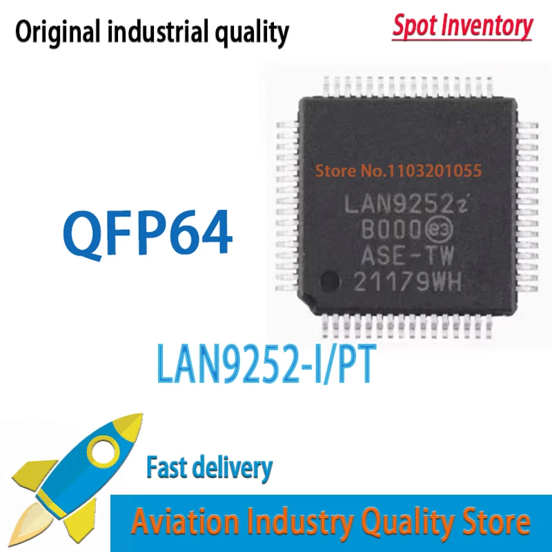 1PCS LAN9252-I/PT LAN9252 TQFP64   Brand new in stock