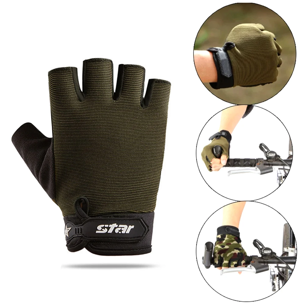 1 Pair Men Women Non-slip Wear-resistant Outdoor Training Gym Fitness MTB Road Bicycle Gloves Cycling Gloves Sport Gloves