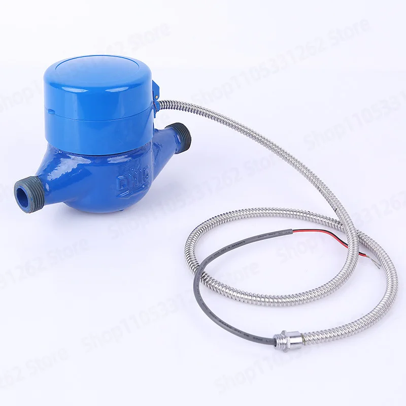 RS485 M-Bus Wired Remote Water Meter, Photoelectric Direct Reading Cold Hot Water Meter for Smart Building, 485 Output