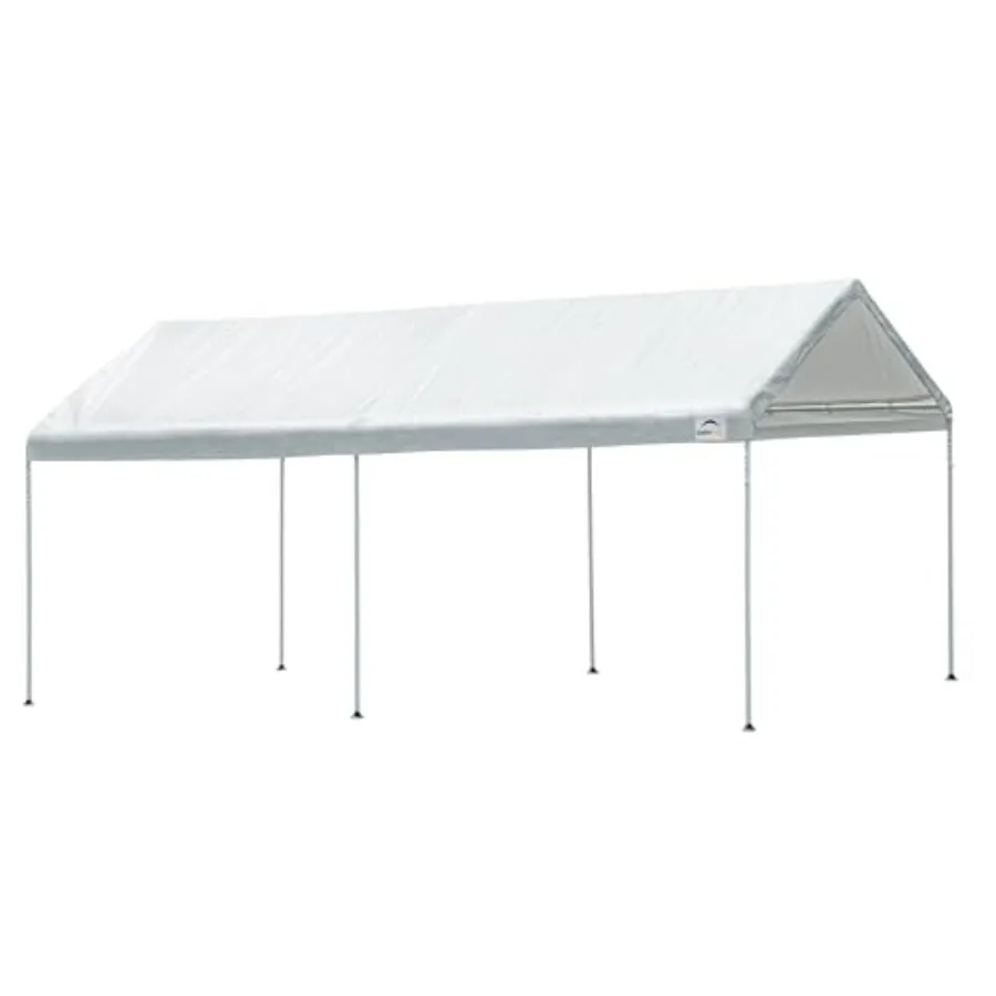 

Agricultural outdoor shade tent for livestock and crops, 10' x 20', 6-leg white canopy, UPF 50+, 100 waterproof, heavy-duty pol