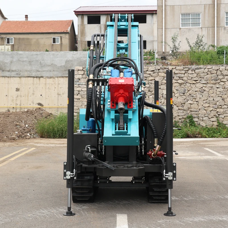 Customized Portable Wheel Rotary Drill 300M Diesel Compact Efficient Hot Sale Boring System Water Well Drilling Rig Machine