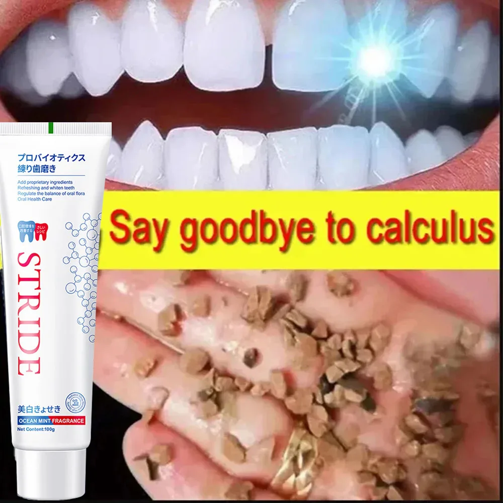 Dental Calculus Remover Whitening Teeth Toothpaste Brightening Preventing Periodontitis Oral Odor Removal Cleansing Care Serum