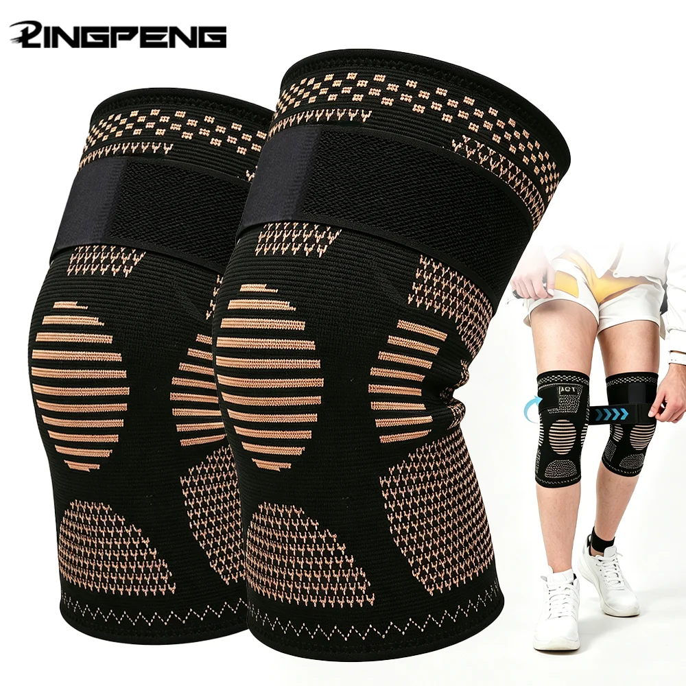Running Gear Essential - 2 Pezzi Ginocchiere Sportive con Ioni