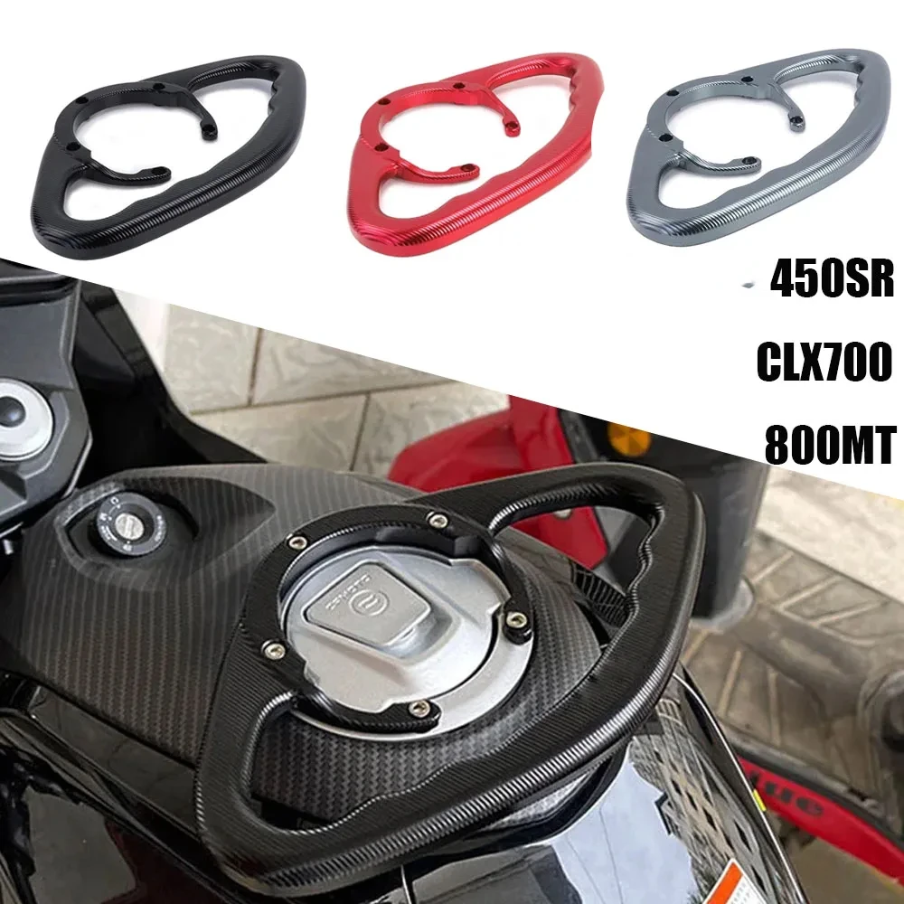 

Modified Fuel Tank Armrest Aluminum Alloy Passenger Handle Bracket Rear Seat Handle For 450SR CLX700 800MT CLX 700 MT 800