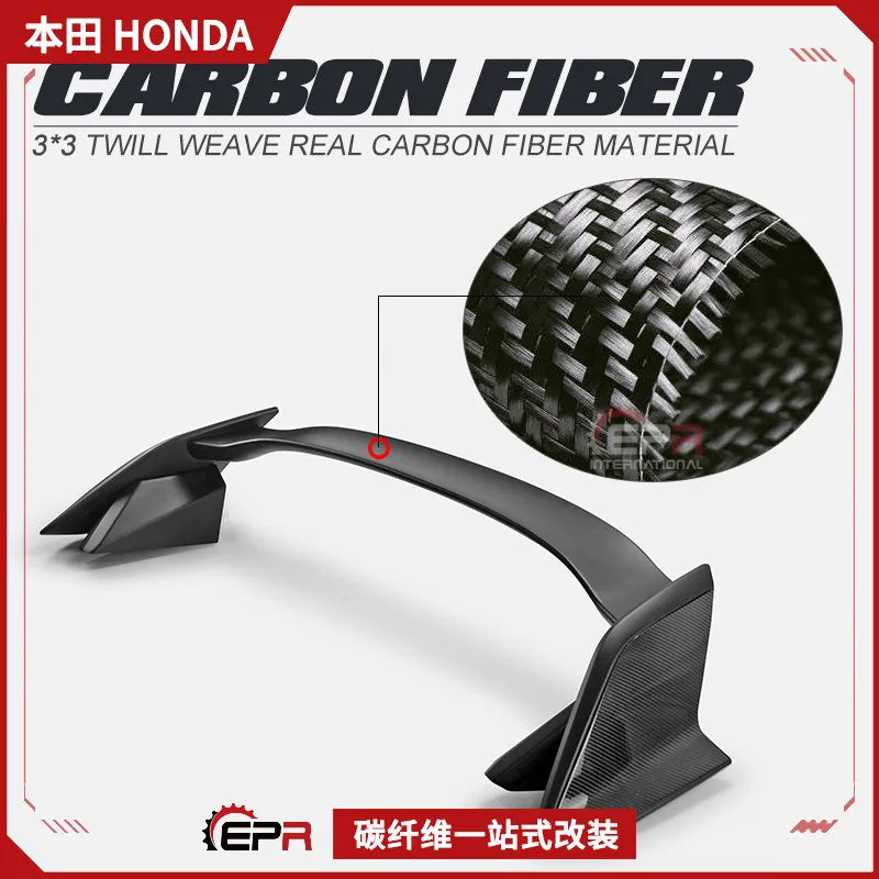 

Suitable for Honda 8th generation Civic Civic FD2 TYPE R carbon fiber modified GT large tail fixed wind wing