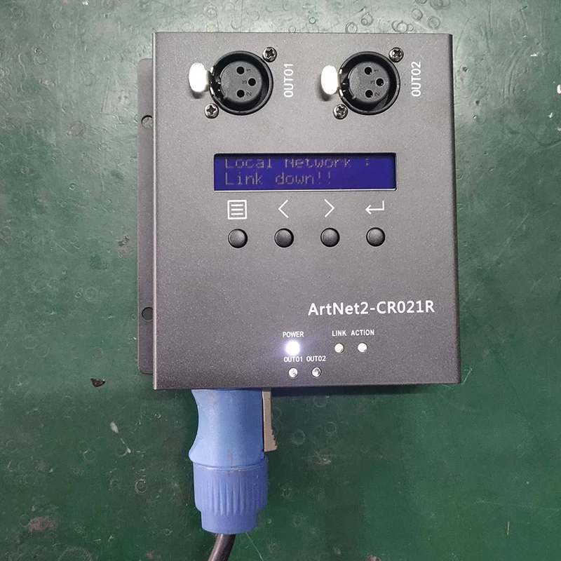 1 Stück Artnet DMX 512 Ethernet Lighting Controller Interface 2 Konverter Box Touch MA2 EU-Stecker