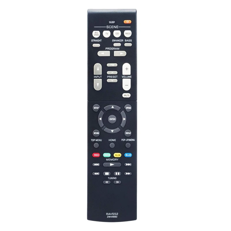 Remote Control Plastic RAV552 For Yamaha AV Receiver RX-V379 RX-V479 RX-V579 RX-V381 RX-V383 RX-V385 HTR-3068 TSR-5790BL