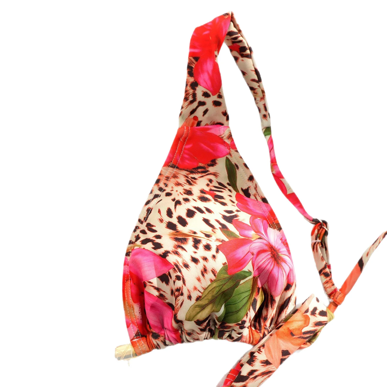 2026 المرأة المطبوعة التعادل الجبهة مجموعة البكيني مثير قطعتين ملابس السباحة الصيف عطلة الأزهار سيور قطعتين سترة ملابس السباحة Beachset