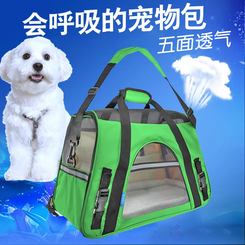 

Cat Bags Portable Dog Carrier Bag Mesh Breathable Carrier Transport Bag For Small Dogs Foldable Cats Handbag Travel Pet Supplies