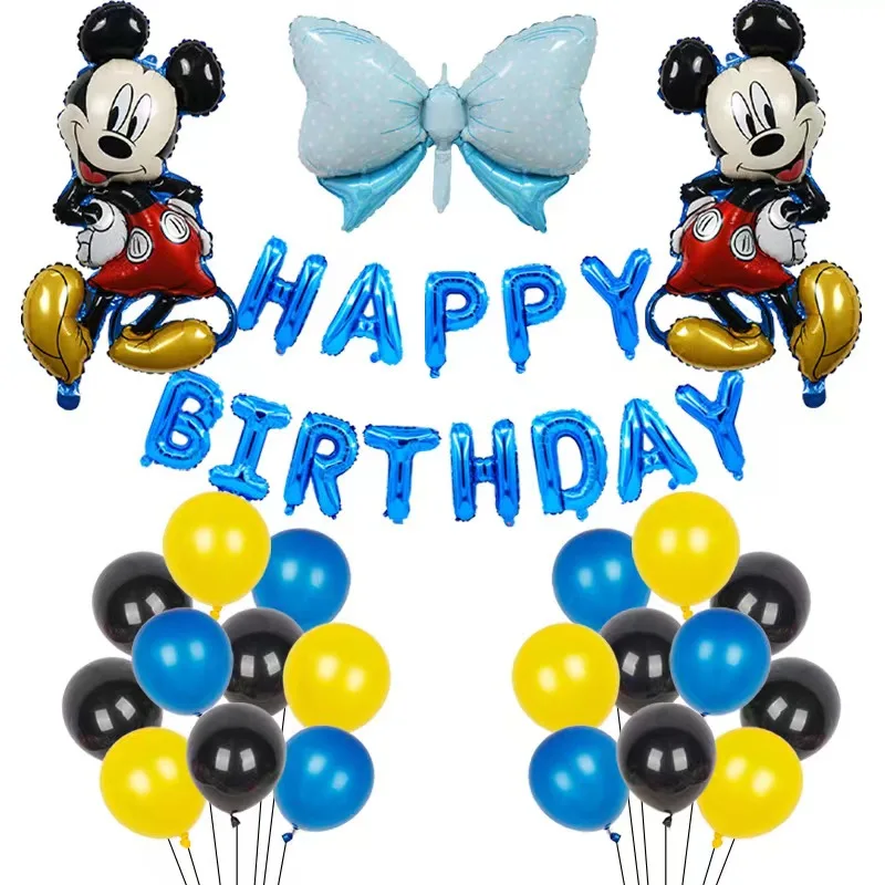 Mickey Minnie Mouse Balloons Disney Cartoon Foil Balloon Baby Shower Birthday Party Decorations Kids Classic Toys Air Gift