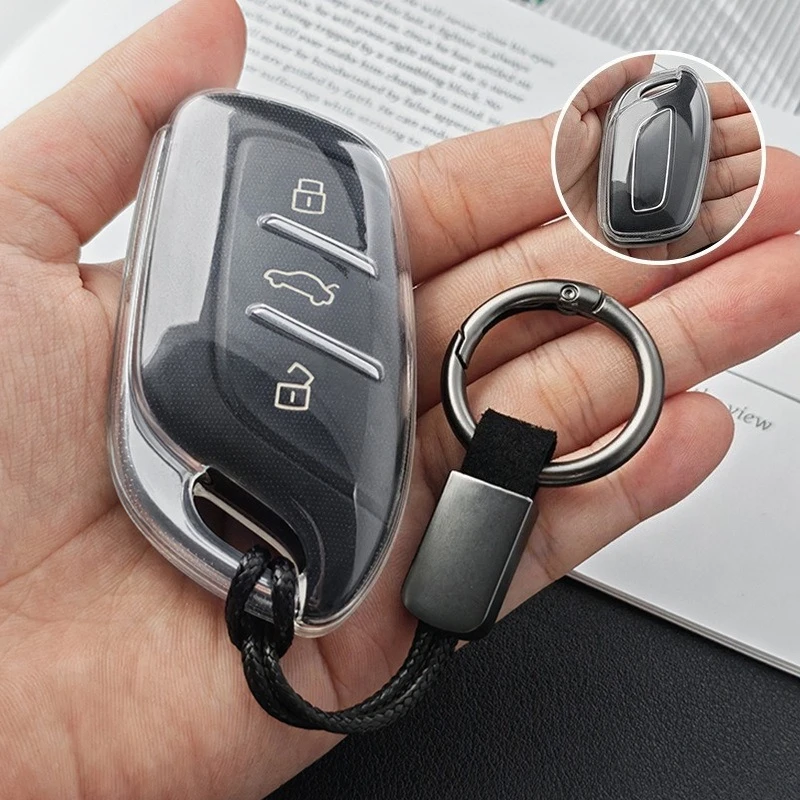 حافظة مفاتيح السيارة من البولي يوريثان غطاء حماية ناعم للتحكم عن بعد لـ MG 4 2023 Mg4 Ev MG HS GT ZS EV ZX MG5 MG6 Roewe RX3 RX5 RX8 ERX5 I6 I5