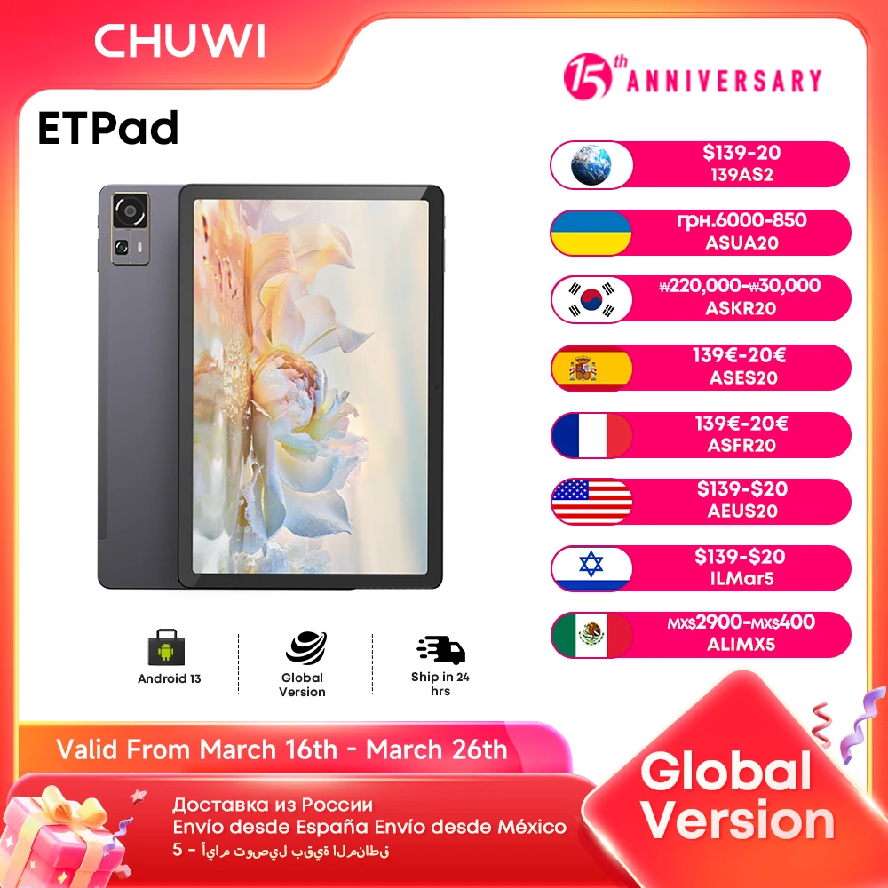 e10 Acer Gadget ETPad планшет Android 14