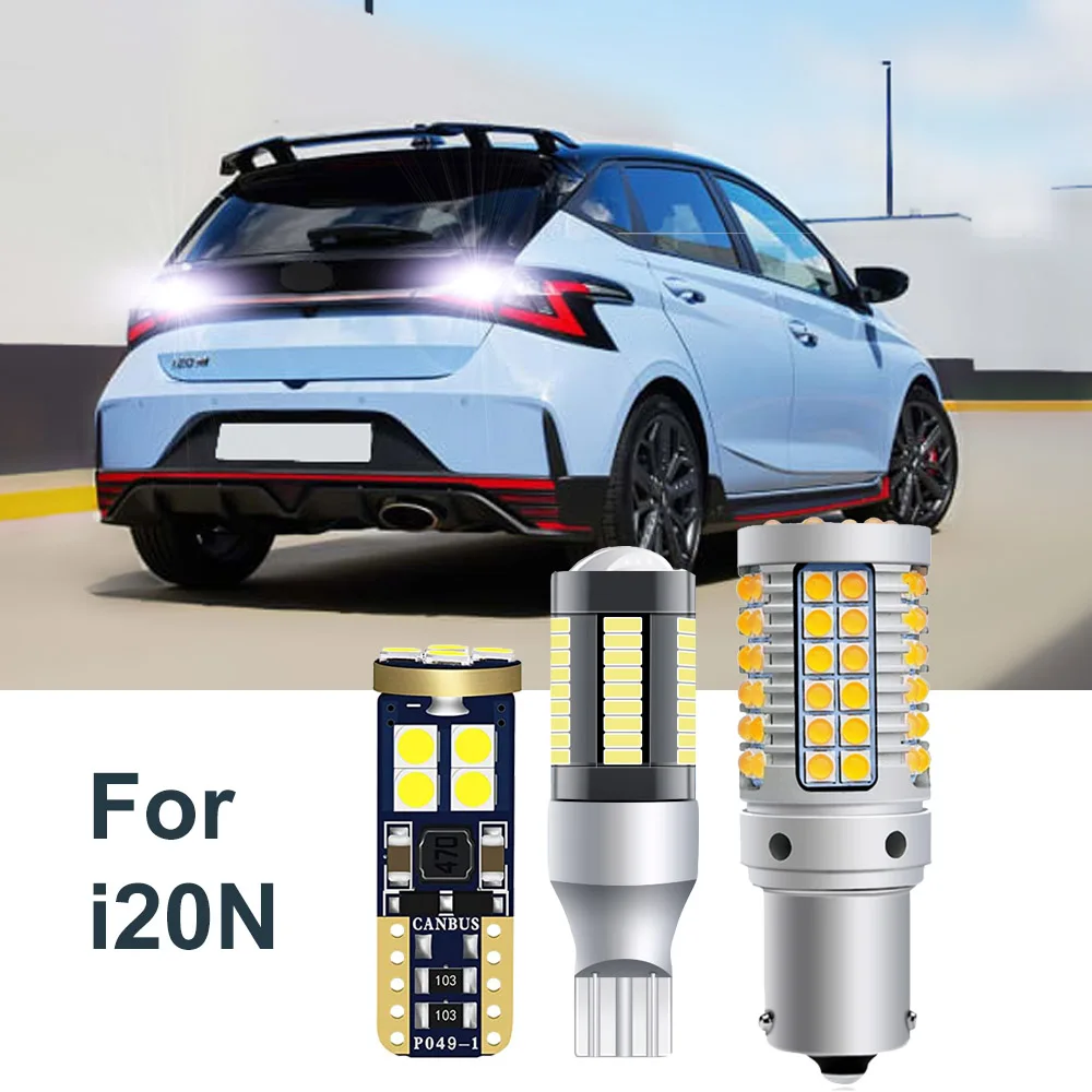 Canbus Car Led Bulbs For Hyundai i20 N i20N 2021 2022 2023 Rear Turn Signal Backup Reversing License Plate