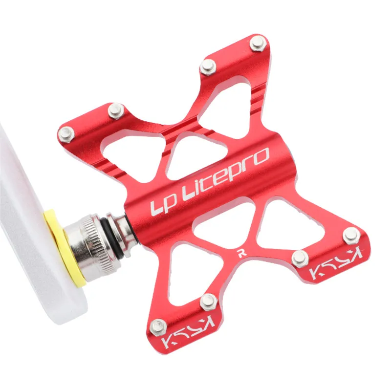 LP Litepro Quick Release Pedal Widened Non-slip Ultralight Aluminum Du Sealed Bearing Folding Bike Pedals MTB Bicycle Part LP L