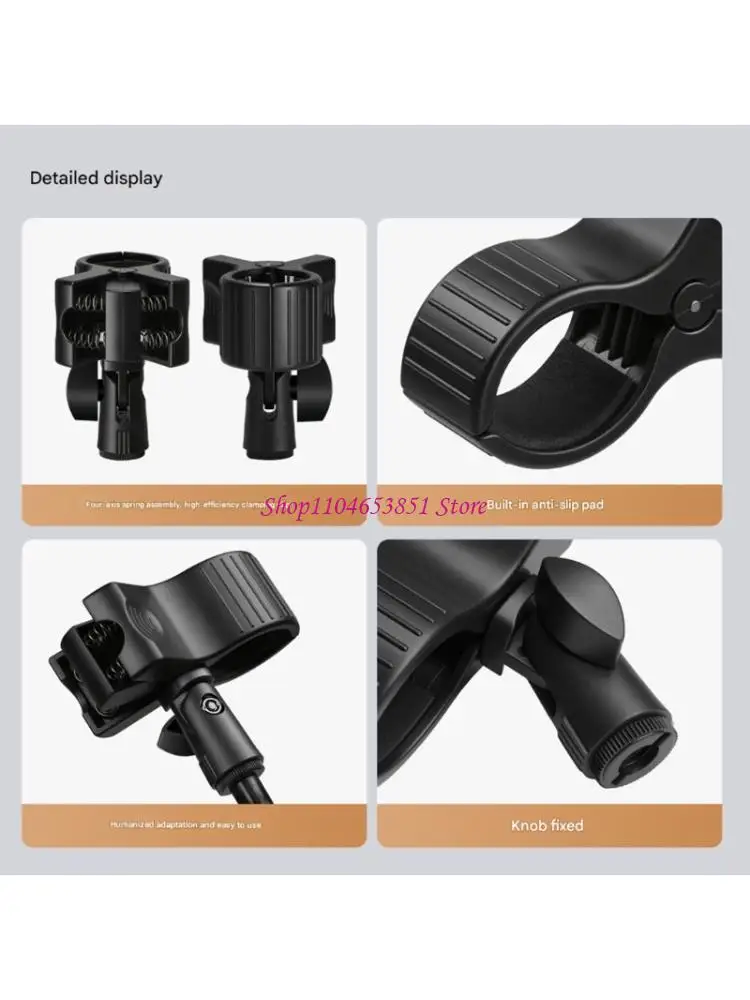 Microphones Stand Clip Adapter 1/4Inch to 5/8Inch Thread Converter Compatible for Camera Tripods Mounts Various Equipment