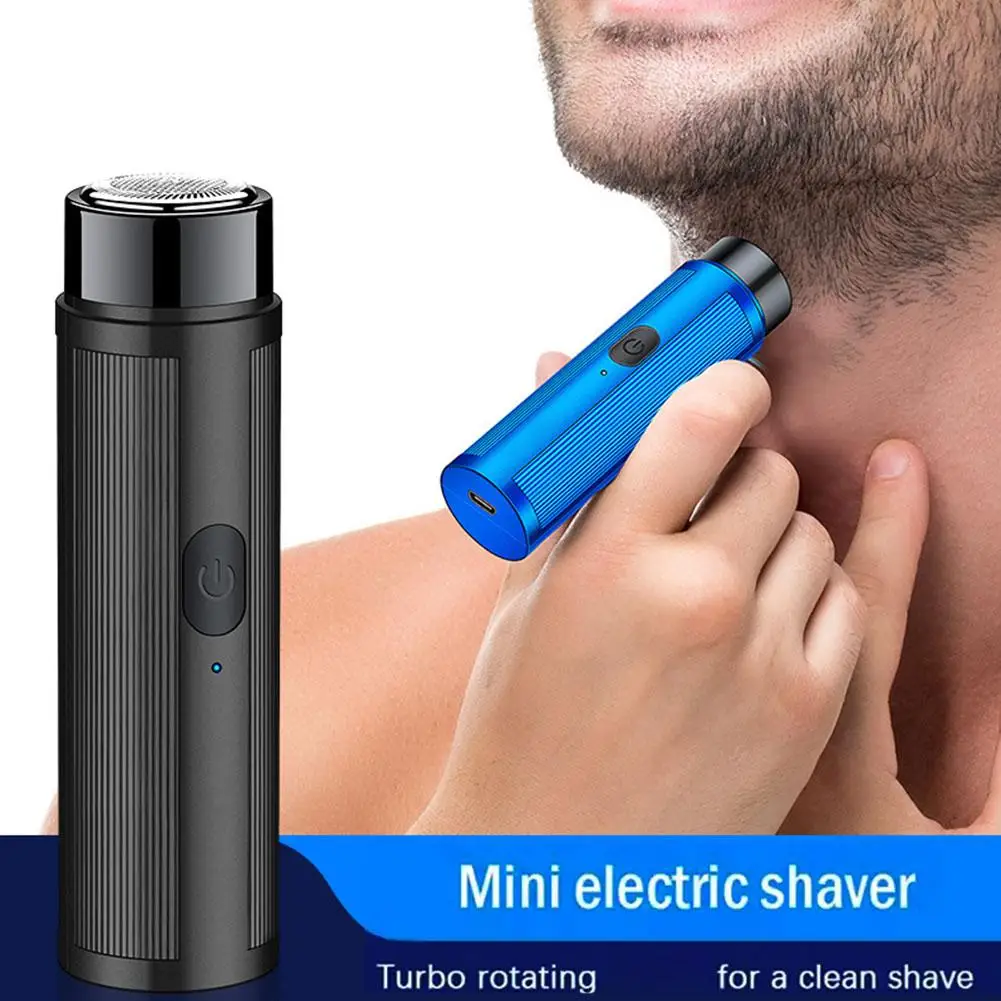 Mini Electric Shaver For Men Portable Electric Razor Beard Knife USB Charging Men's Shavers Face Body Razor Shaving Machine D9T0