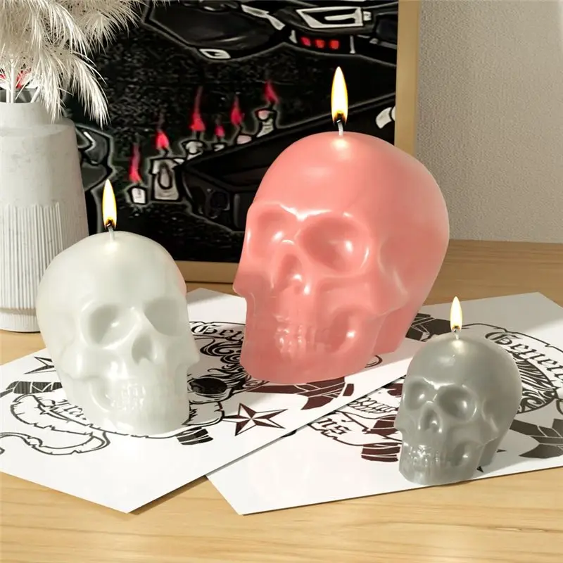 

Надежная форма из смолы с черепом, 3 шт., 3D силиконовая форма с черепом для смолы, форма для свечей с черепом, форма для изготовления свечей ручной работы, форма для рукоделия «сделай сам»