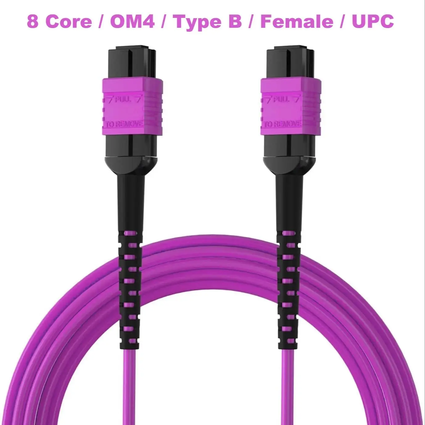 MPO to MPO Fiber Optic Cable 8 Core OM4 Multi-Mode 40Gb/100Gb12 Fibers Female, For QSFP+Transceivers MTP Compatible Application