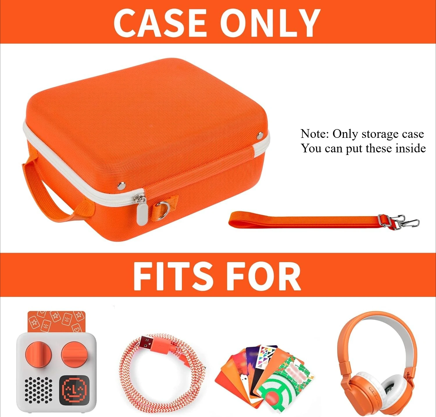 Casmilee Case Compatible with Yoto Mini Kids Audio & Music Player, Portable Radio Storage Holder for Children Speaker Headphone